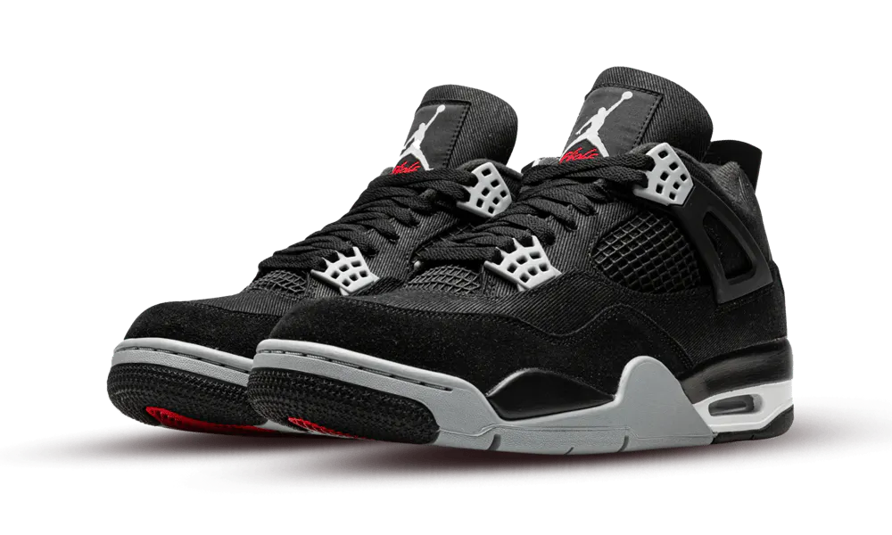 Air Jordan 4 Retro se black canvas