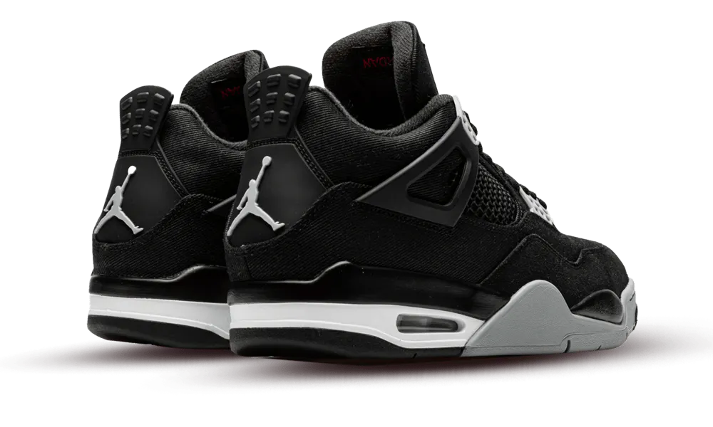 Air Jordan 4 Retro se black canvas