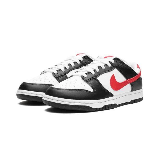 Nike Dunk low retro red swoosh panda